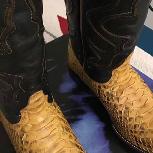 Wild West cowboy boots- Buttercup- Python - Picture 2 of 13